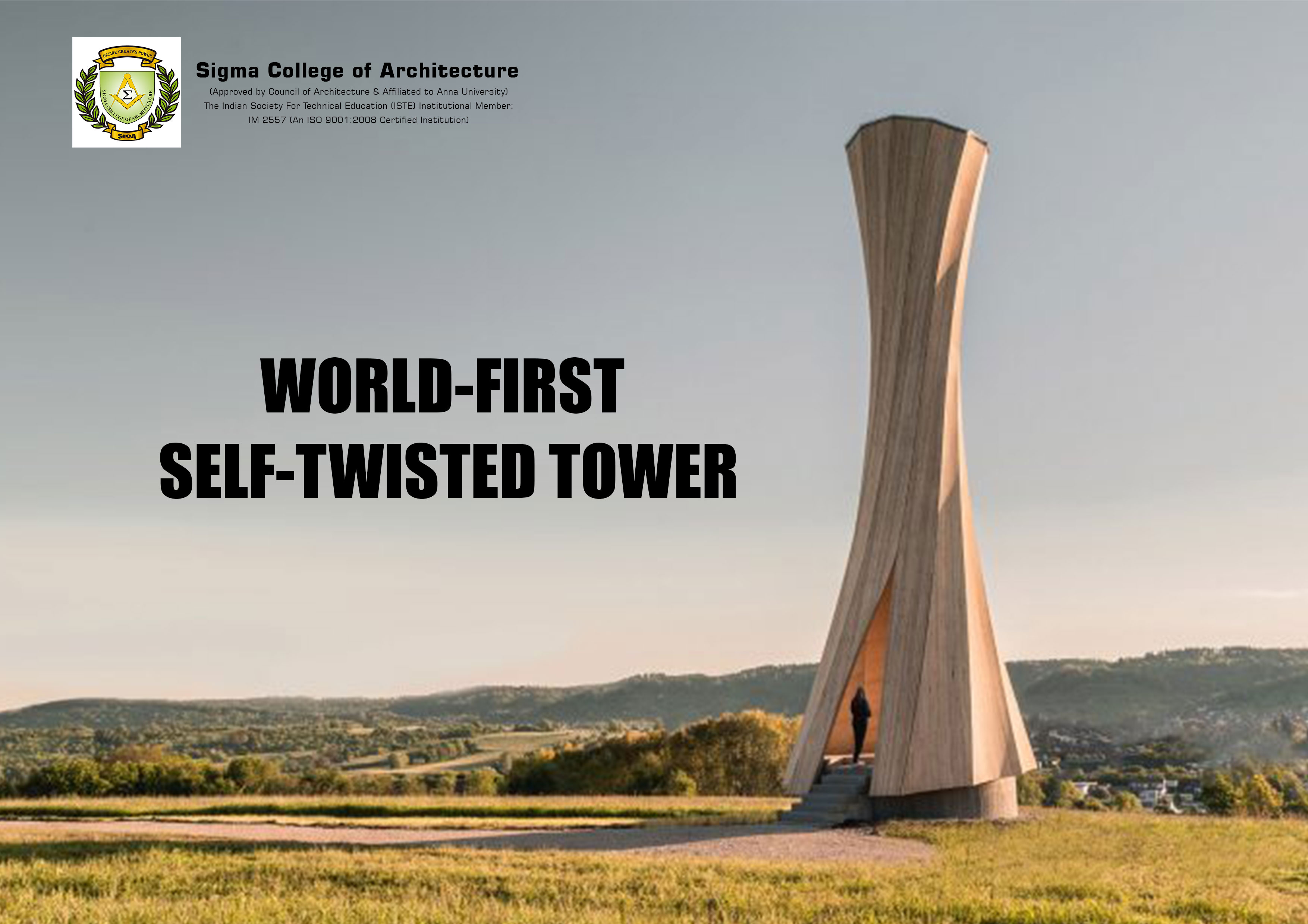 World-First Self-Twisted Tower