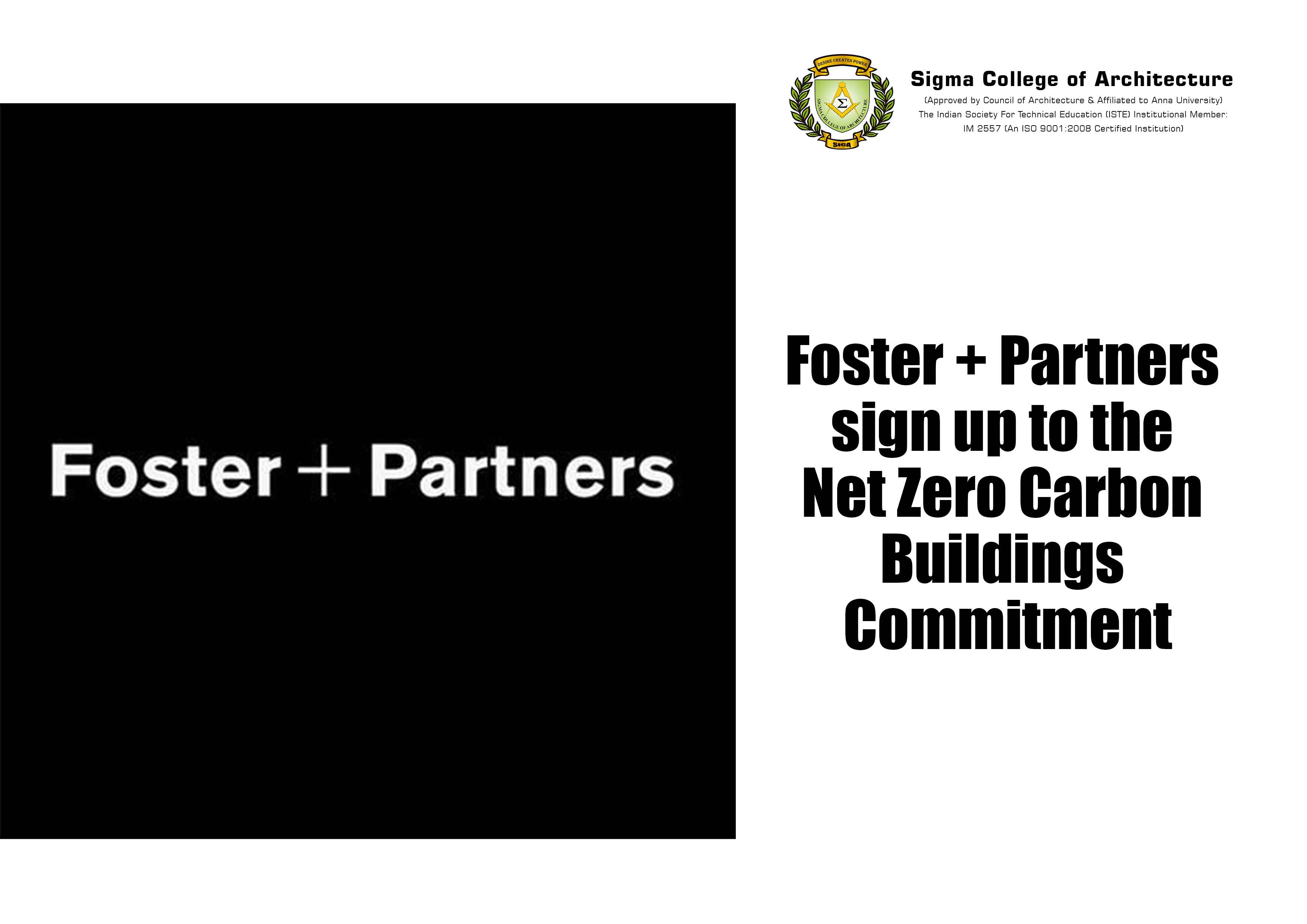 Foster + Partners sign up to the Net Zero Carbon Buildings Commitment