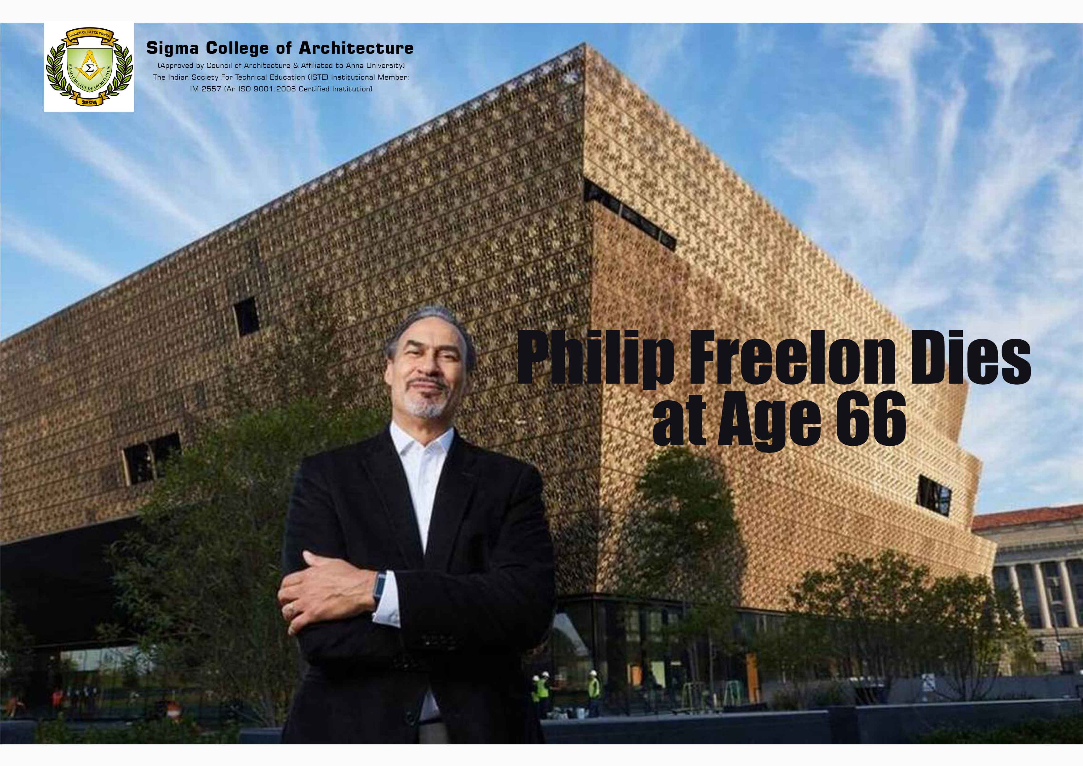 Philip Freelon Dies at Age 66