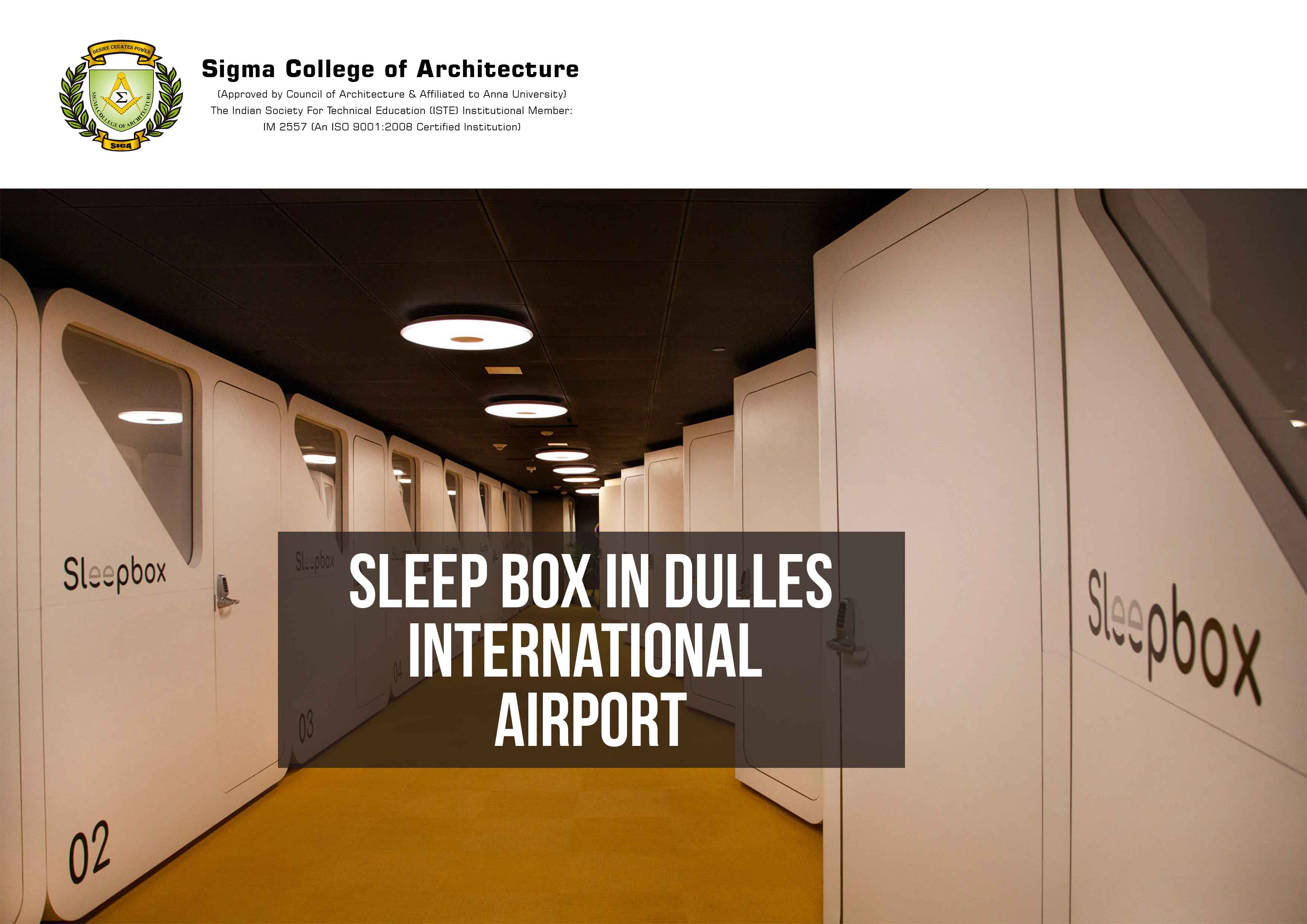 Sleep Box in Dulles International Airport