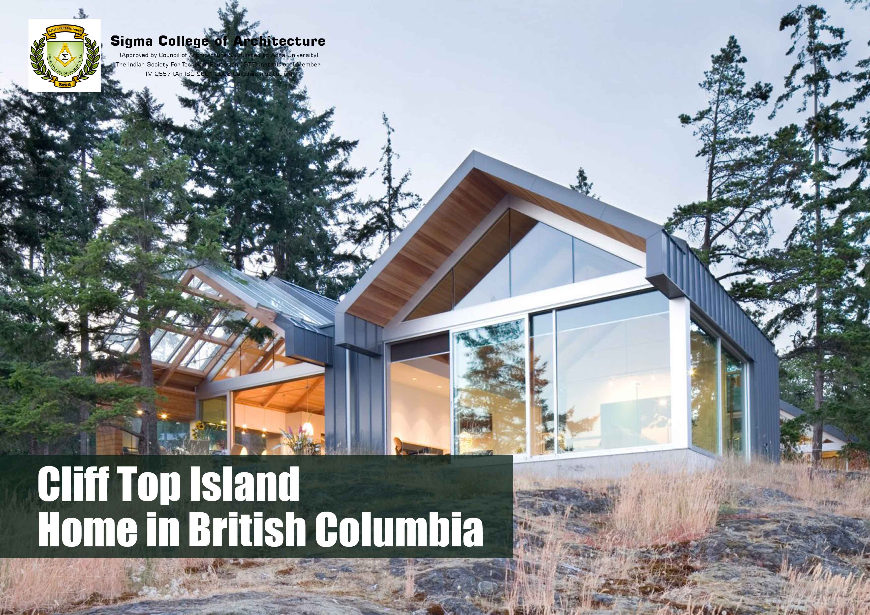 Cliff Top Island Home in British Columbia