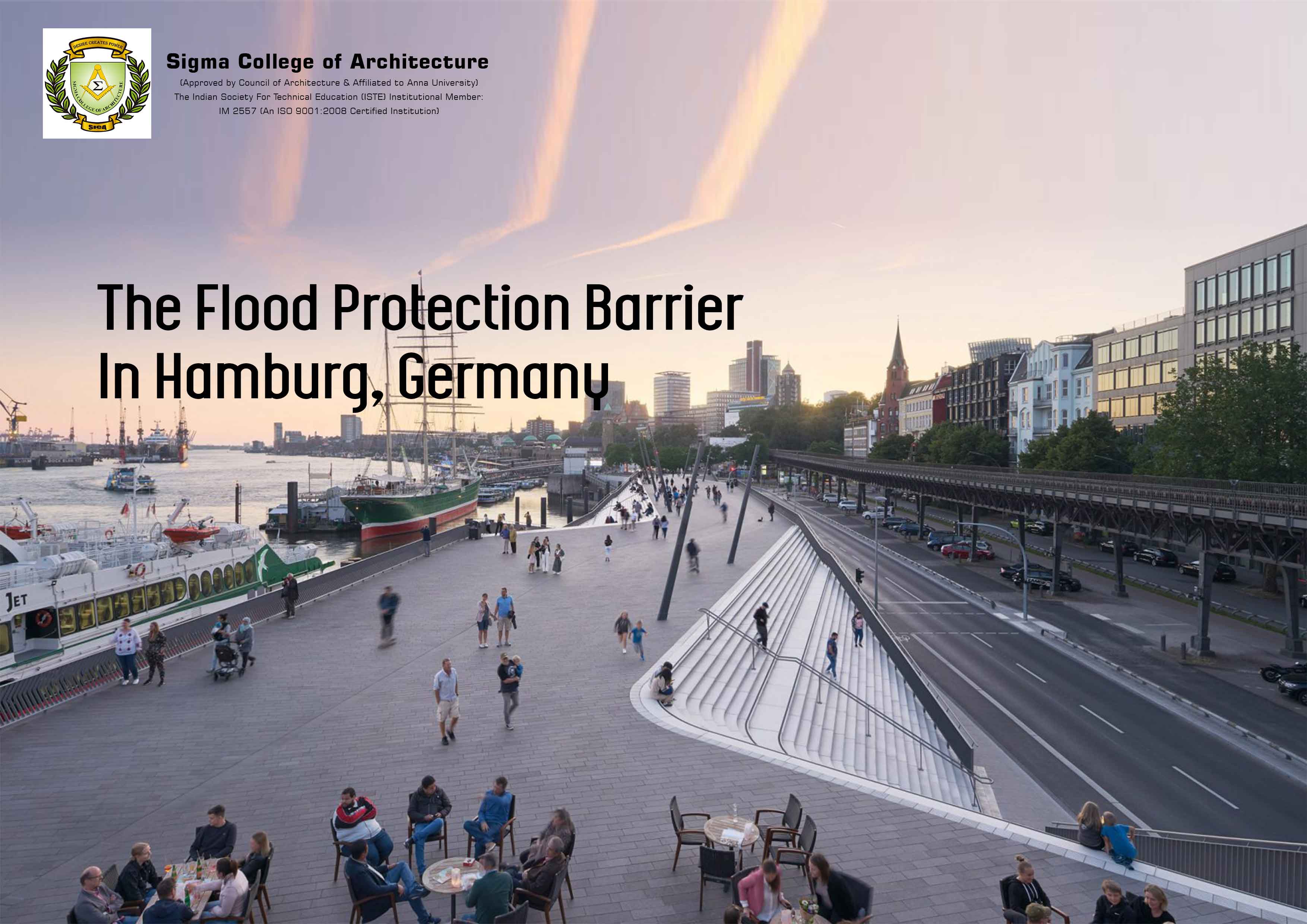 The Flood Protection Barrier In Hamburg, Germany