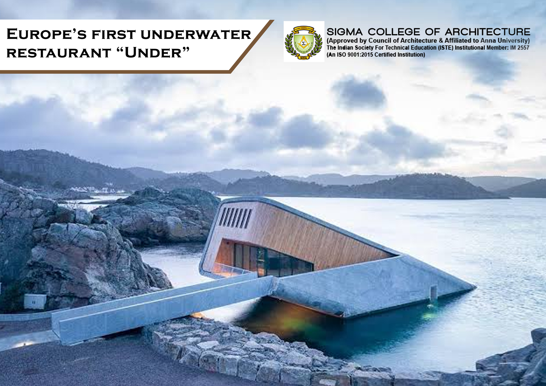 Europe’s first underwater restaurant “Under”