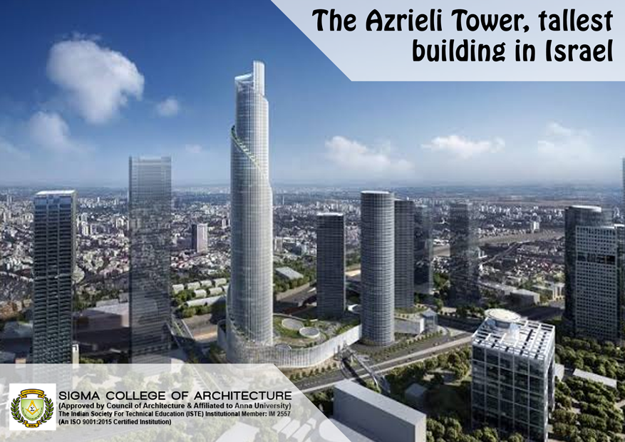 The Azrieli Tower, tallest building in Israel.