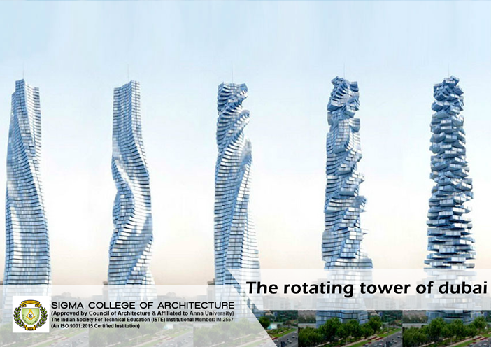 The rotating tower of Dubai