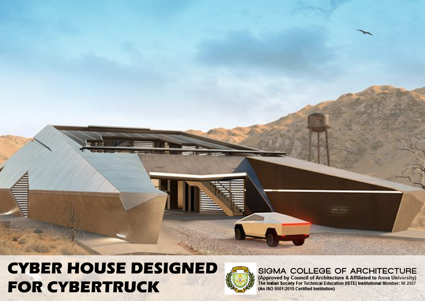 Cyber House Designed for Cybertruck