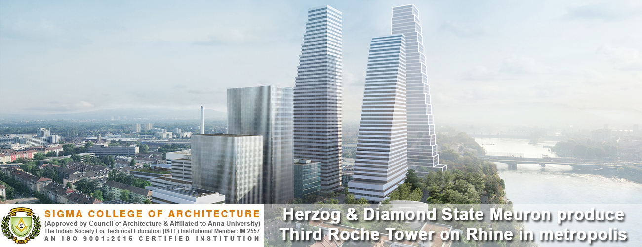 Herzog & Diamond State Meuron produce Third Roche Tower on Rhine in metropolis