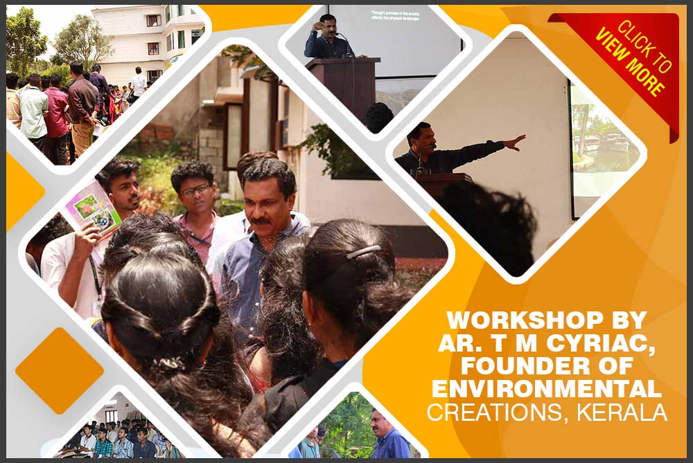 Workshop by Ar. T M Cyriac, Founder of Environmental Creations, Kerala